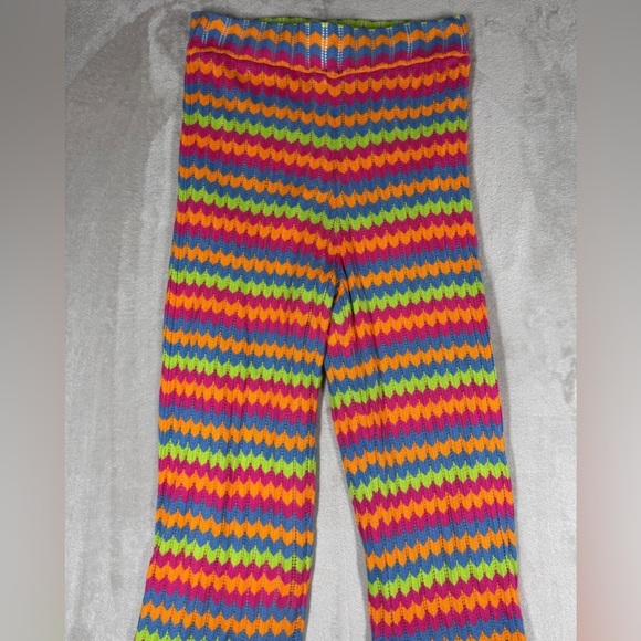Show Me Your Mumu Susie Flare Leg Pants in Paradise Island Hippie Knit Size XS - Picture 3 of 16